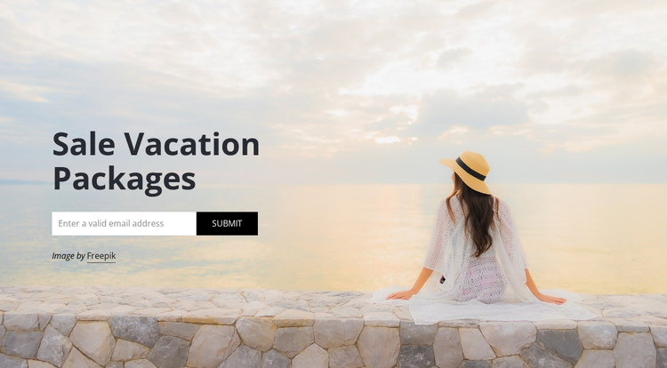 Travel agency subscribe One Page Template