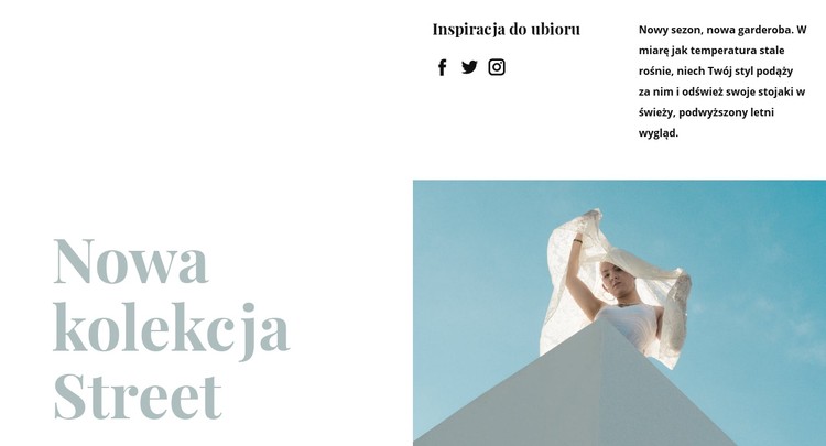 Nowa kolekcja uliczna Szablon CSS