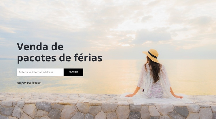 Assinatura de agência de viagens Design do site