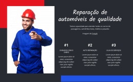 Reparação De Automóveis De Qualidade - Modelo De Site Gratuito