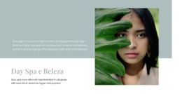 Spa E Salão De Beleza Modelo De Site De Spa