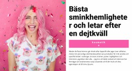Festsmink Tabell CSS-Mall