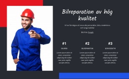 Kvalitets Bilreparation - Gratis HTML-Mall