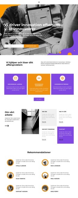 Företagsledning – WordPress-Temainspiration