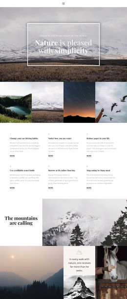 Free CSS For Nature Soothes