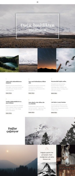 Doğa Yatıştırır - Açılış Sayfası Tasarımcısı