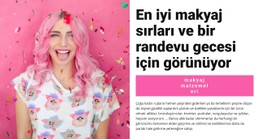 Parti Makyajı Tablo CSS Şablonu