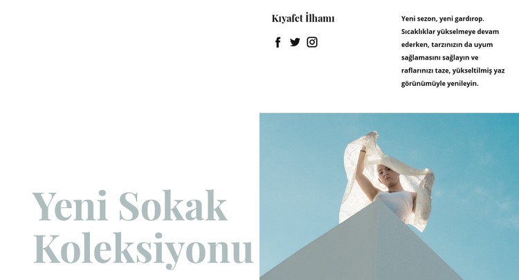 Yeni sokak koleksiyonu CSS Şablonu