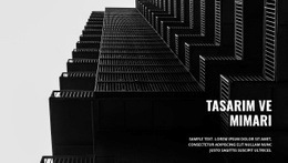 Güçlü Karanlık Mimari - Tek Sayfalık Şablon Ilhamı