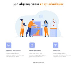 Evcil Hayvan Ve Hayvan Dükkanı - Site Modeli