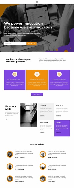 Business management - Website Template by Nicepage