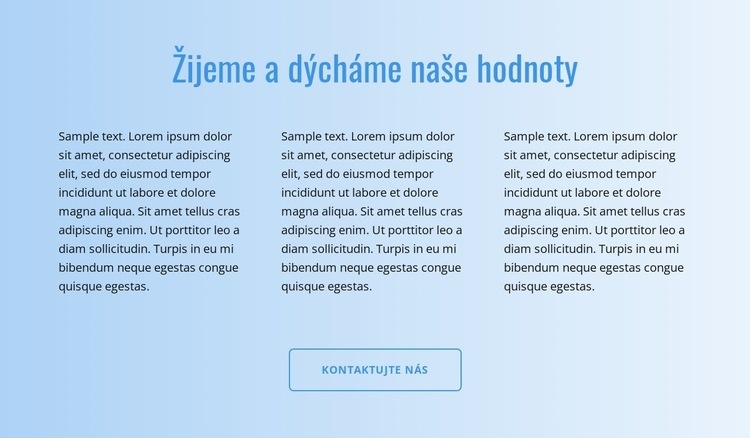 Text na přechodu Šablona CSS