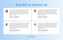 What Our Customers Say About Our Work Responsive Site