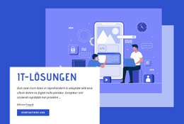 IT-Lösungen HTML-CSS-Websitevorlage