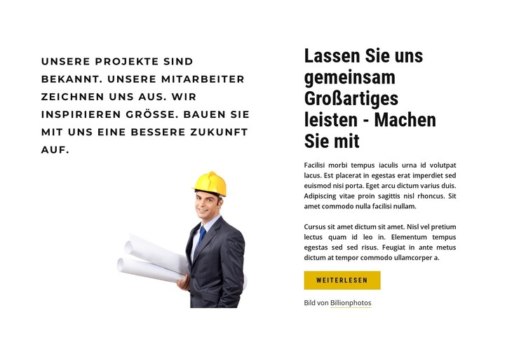 Begleiten Sie uns CSS-Vorlage