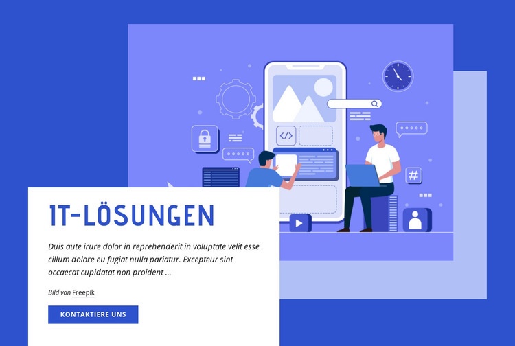 IT-Lösungen Website Builder-Vorlagen