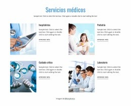 Nuestros Servicios Médicos - HTML Website Creator
