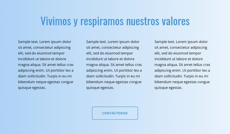 Texto en degradado Plantillas de creación de sitios web