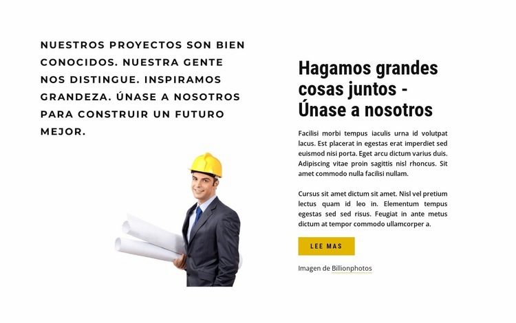 Únete a nosotros Diseño de páginas web