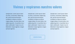 Aterrizaje HTML Para Texto En Degradado