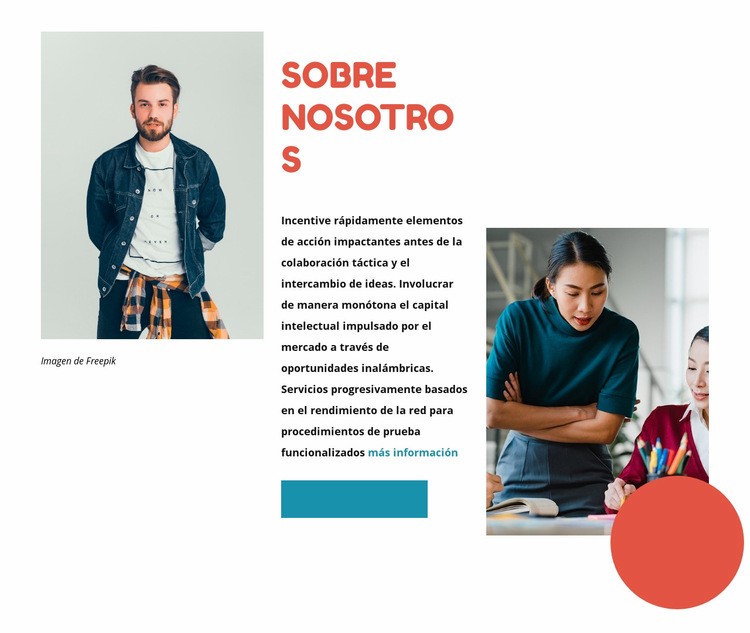 Somos creadores y soñadores Plantilla HTML5