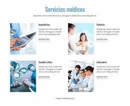 Nuestros Servicios Médicos - Plantilla Joomla Sencilla