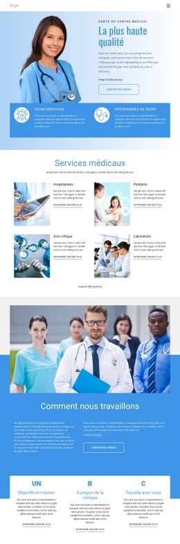 Médecine Diagnostique - HTML Template Generator