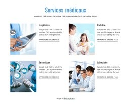 Nos Services Médicaux - HTML Website Creator