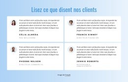 Ce Que Nos Clients Disent De Notre Travail - Belle Maquette De Site Web