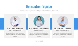 L'Équipe Soignante - Modèle De Site Web Réactif