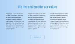 Text On Gradient - Homepage Layout