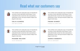 What Our Customers Say About Our Work - Drag & Drop Html Code