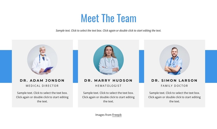 The healthcare team HTML5 Template