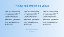 Szöveg A Színátmeneten - HTML5 Website Builder