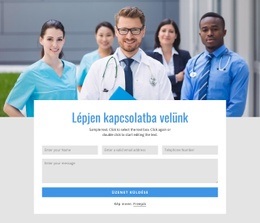 Kapcsolatfelvételi Űrlap A Kép Felett - Ingyenes Webhelysablon