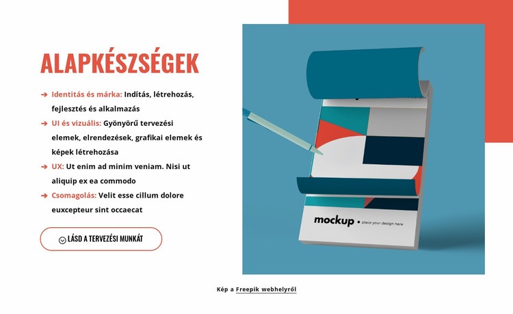 A tervezési gondolkodás fontossága HTML Sablon