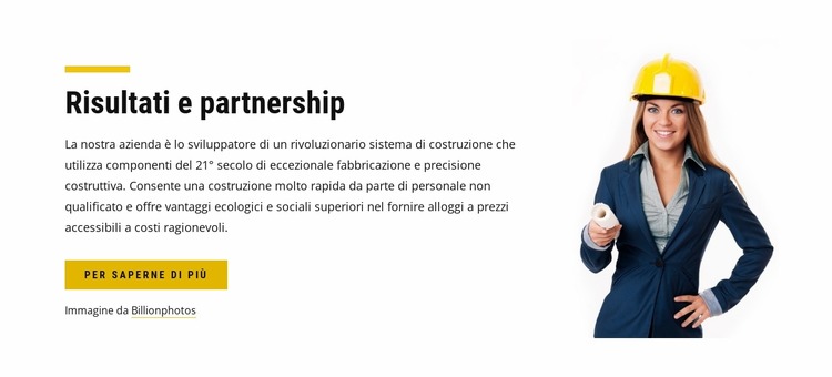 Partnership per risultati Modello Joomla