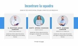 Il Team Sanitario - Modello Di Una Pagina