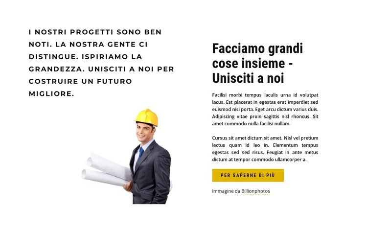 Unisciti a noi Pagina di destinazione