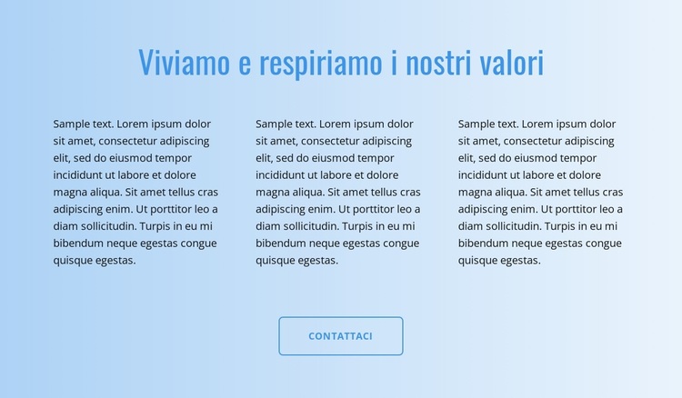 Testo su gradiente Tema WordPress