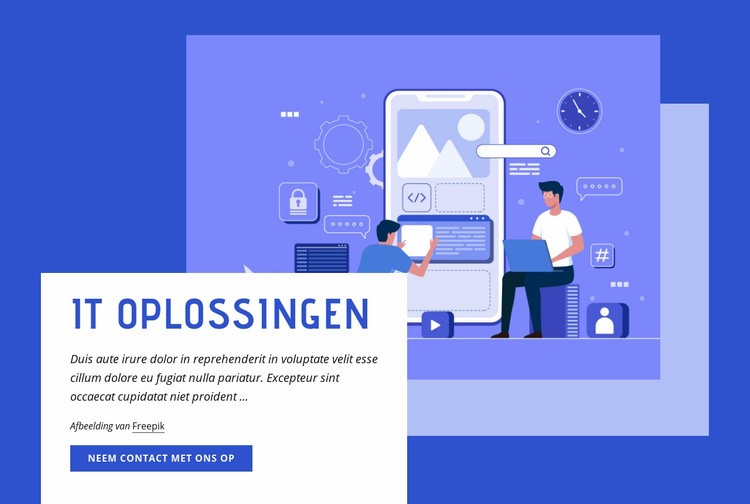 IT oplossingen CSS-sjabloon