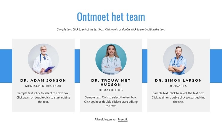 Het zorgteam Sjabloon