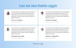 Wat Onze Klanten Zeggen Over Ons Werk - WordPress-Thema