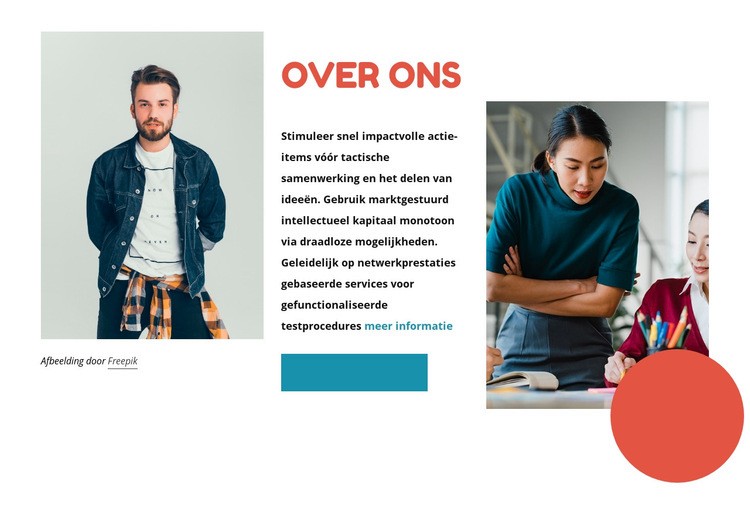 We zijn makers en dromers Website ontwerp