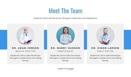 The Healthcare Team - Functionality One Page Template