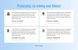 Oszałamiający Projekt Strony Internetowej Dla Co Nasi Klienci Mówią O Naszej Pracy