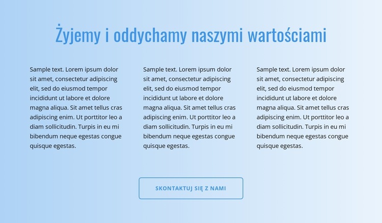 Tekst na gradiencie Szablon witryny sieci Web