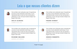 HTML Responsivo Para O Que Nossos Clientes Dizem Sobre Nosso Trabalho