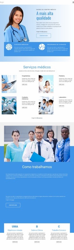 Modelo HTML5 Exclusivo Para Medicina Diagnóstica