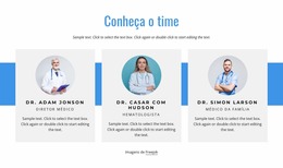 A Equipe De Saúde - Modelo De Site Joomla